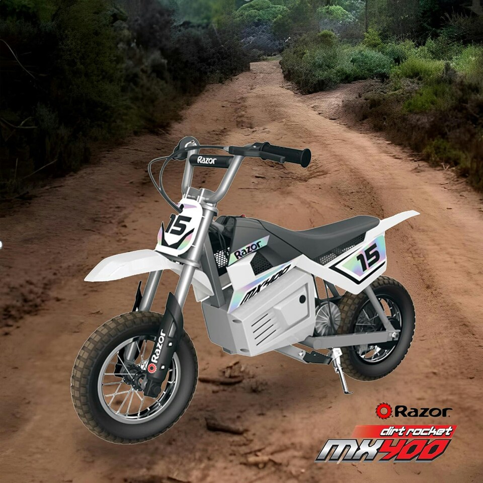 image 1 of Razor Dirt Rocket MX400 24 Volt - White