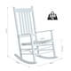 image 5 of Outsunny Garden Rocking Chair Outdoor Swing Rocker Armchair White