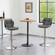 image 2 of Yaheetech Set of 2 Modern Faux Leather Swivel Bar Chair