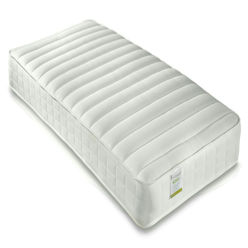 image 1 of Lacy White Storage Mid Sleeper And Noah Memory Foam Mattresses