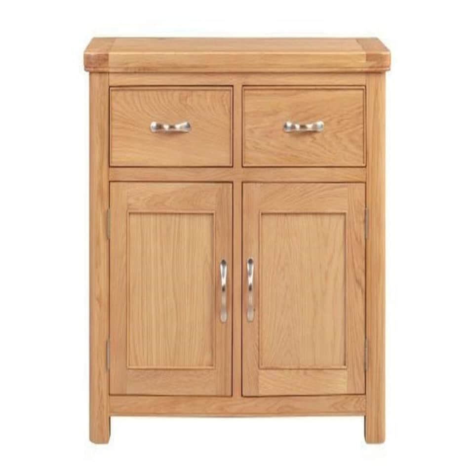 image 1 of Bologna 2 Door 2 Drawer Sideboard - L44 x W106 x H86 cm - Oak Brown