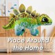 image 10 of Dinosaur Stegosauras Soft Toy Dino Plush Cuddly Soft Fluffy Plushie 30cm Green