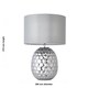 image 7 of Deanna - Smokey Grey Tinted Glass 41cm Table Lamp