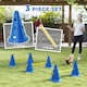 image 3 of PawHut Dog Agility Equipment Set, Three-Piece Adjustable Height Jumping