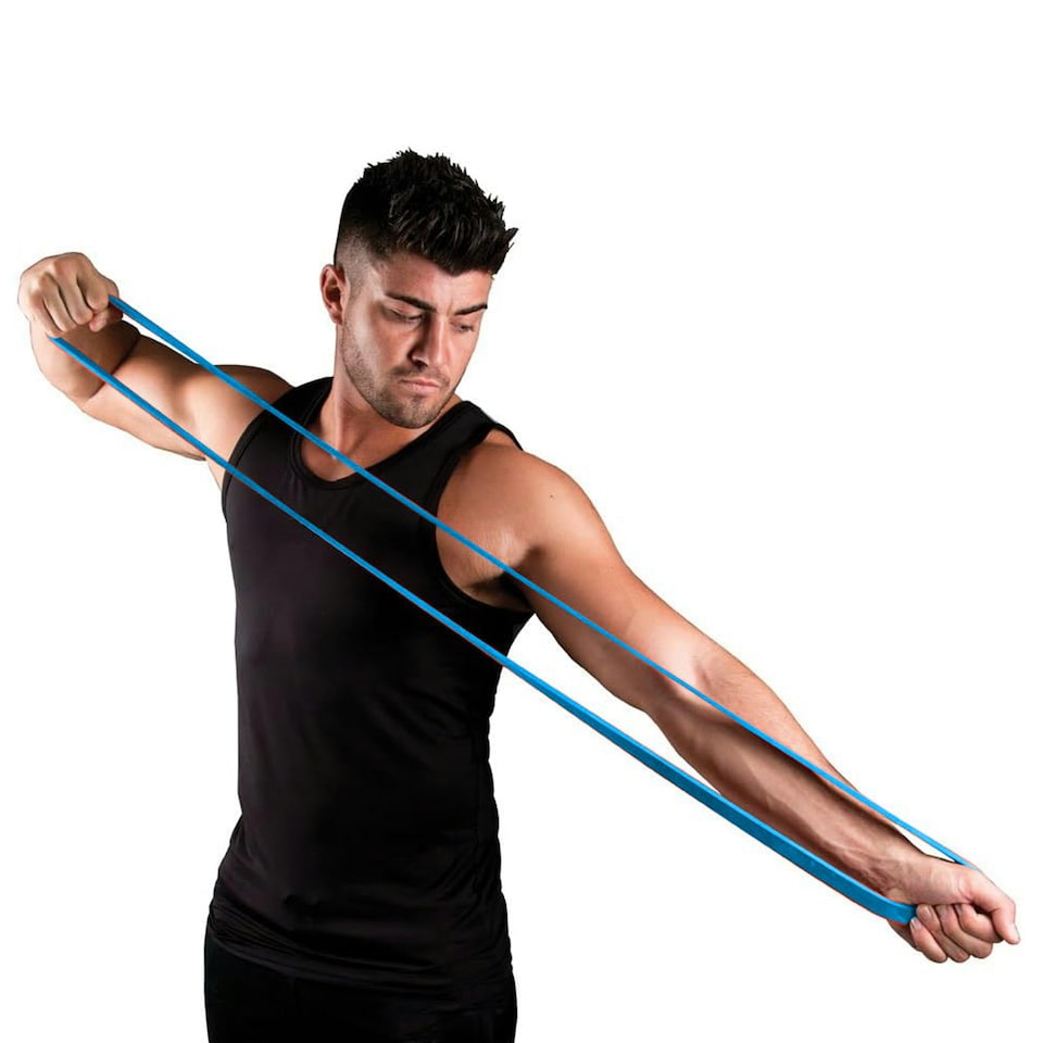 image 1 of Fitness Mad Loop Resistance Band - Blue - Medium