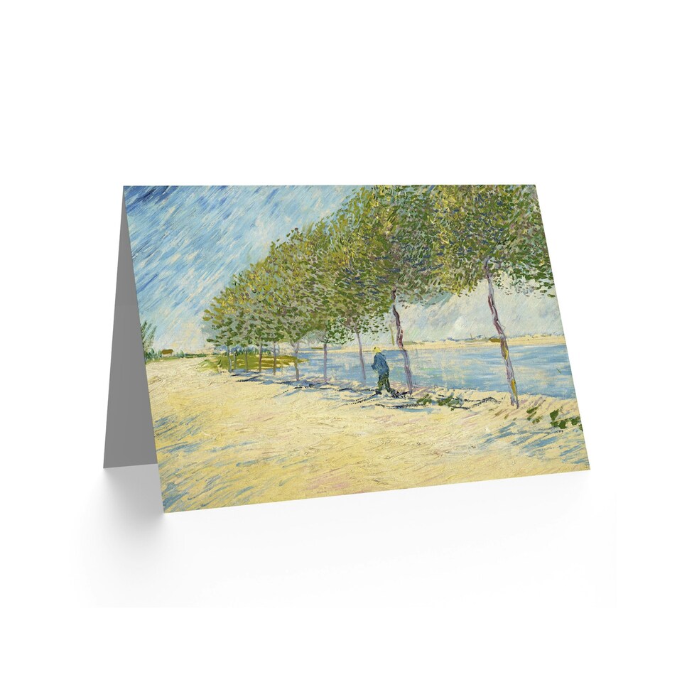 image 1 of Vincent Van Gogh Langs De Seine Blank Art Card
