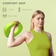 image 3 of SPORTNOW Kettlebell for Weight Lifting and Strength Training Green | 8
