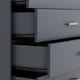 image 3 of Dakota 4 Drawer Chest Grey | Dark Grey