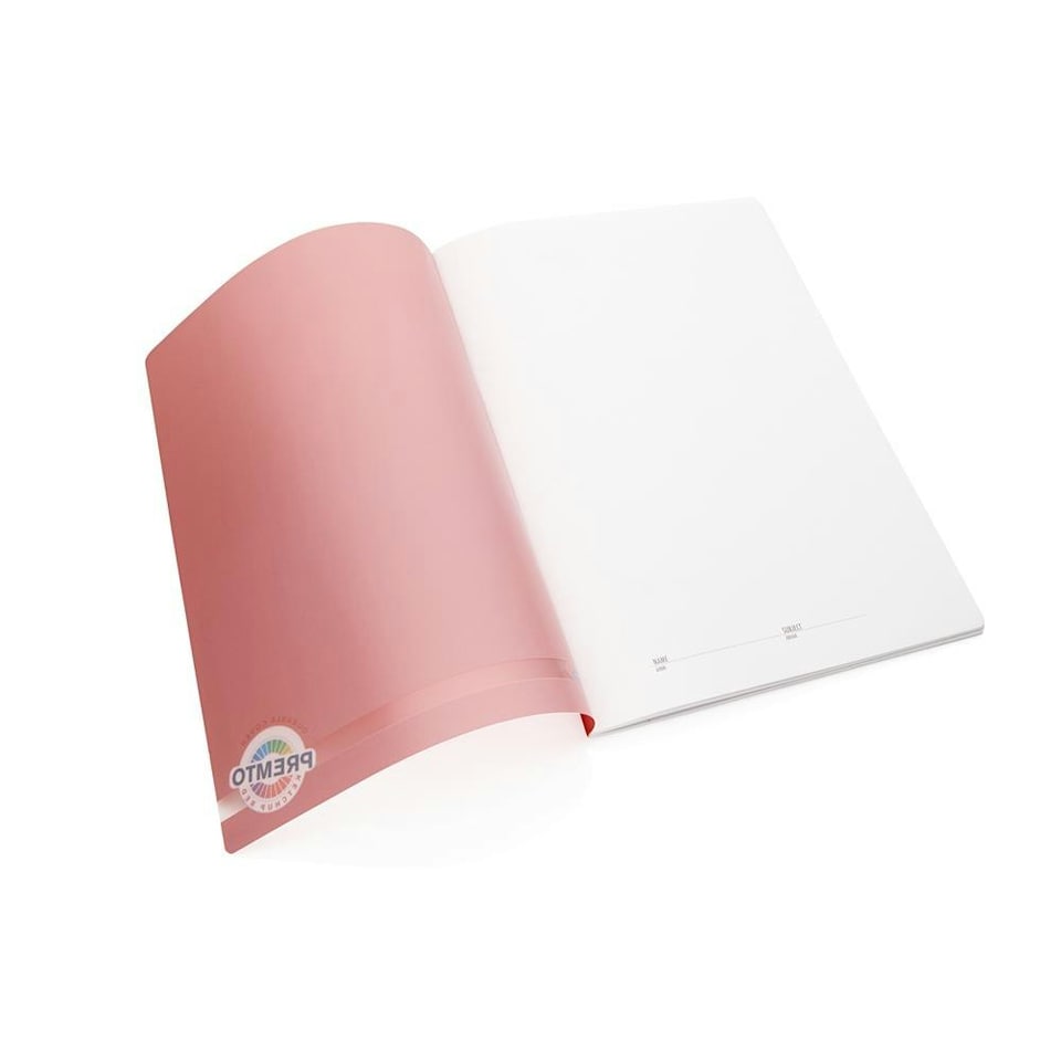 image 1 of A4 120 Pages Ketchup Red Durable Cover Manuscript Book by Premto