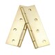 image 4 of 4" (100mm) Brass Plated Steel Door Cabinet Closet Gate Hinges Butt Hinge 4pk Gold