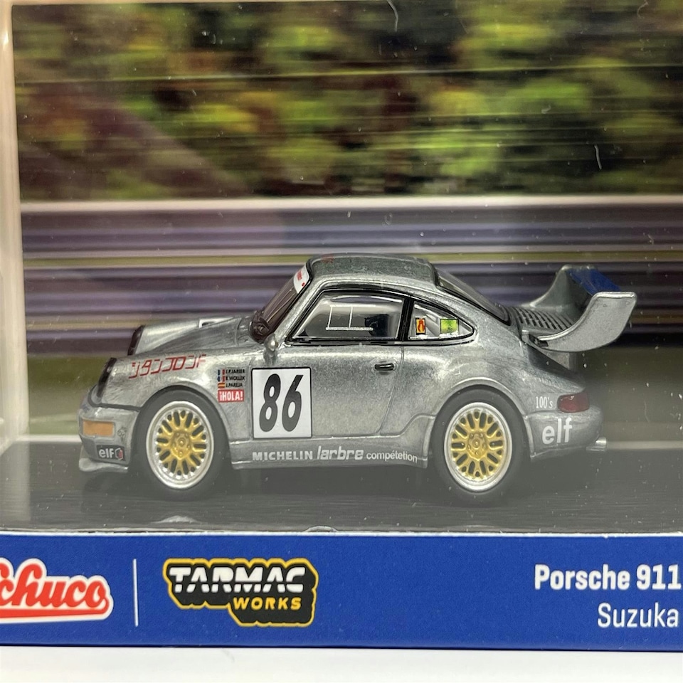 image 1 of Porsche 911 Turbo S LM GT Suzuka 1000 km 1994 Chase Model 1:64 Tarmac Works T64S00994SU