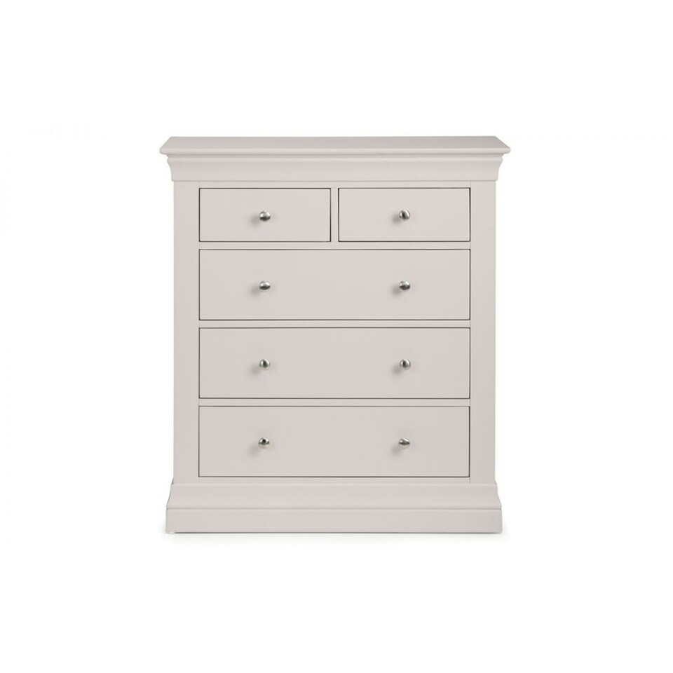 image 1 of Light Grey 3+2 Chest of Drawers