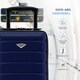 image 4 of Flight Knight Lightweight 2 Wheel ABS Hard Suitcase Cabin Hand Luggage 100+ Airlines Approved - British Airways, Ryanair & easyJet Free Carry On 40x20x25cm Blue | Navy | Cabin Bag