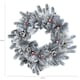 image 6 of Charles Bentley Indoor Outdoor 60cm Pre-Lit Red Berry & Pinecone Snowy Wreath