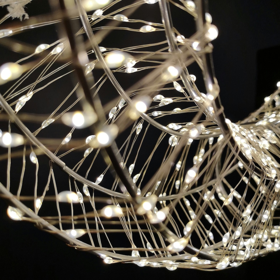 image 1 of 50cm 1440 Warm White LEDs Outdoor Christmas Wreath with Lights Pre Lit Door Wreath