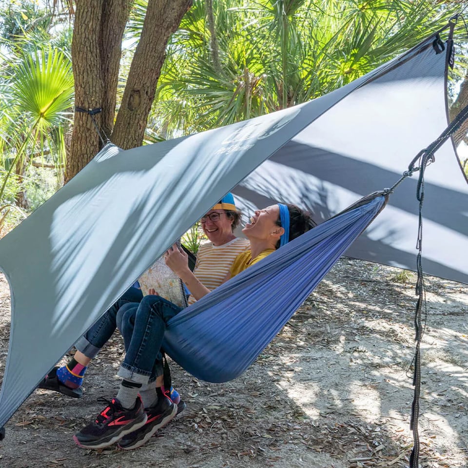 image 1 of ProFly Rain Tarp - Lightweight Durable Waterproof Shelter for Hammocks | Grey | Grey | One Size | 1