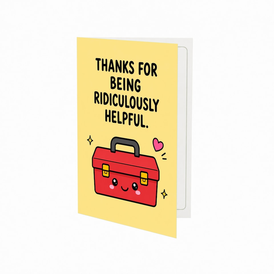 image 1 of Thanks for Being Ridiculously Helpful Thank You Card
