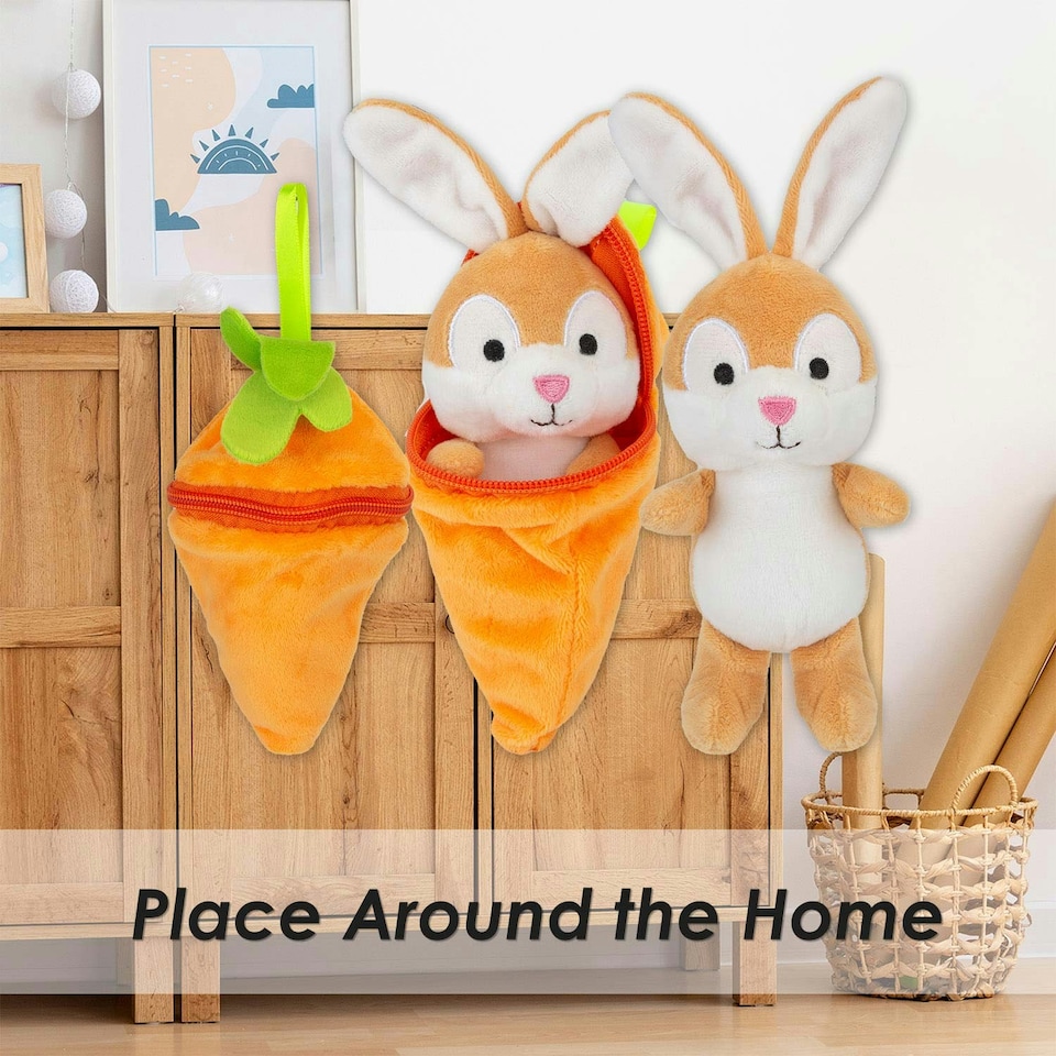 image 1 of Rabbit Brown 14cm Cute Plushie Huggable Cuddly Stuffed Toy 14cm Brown