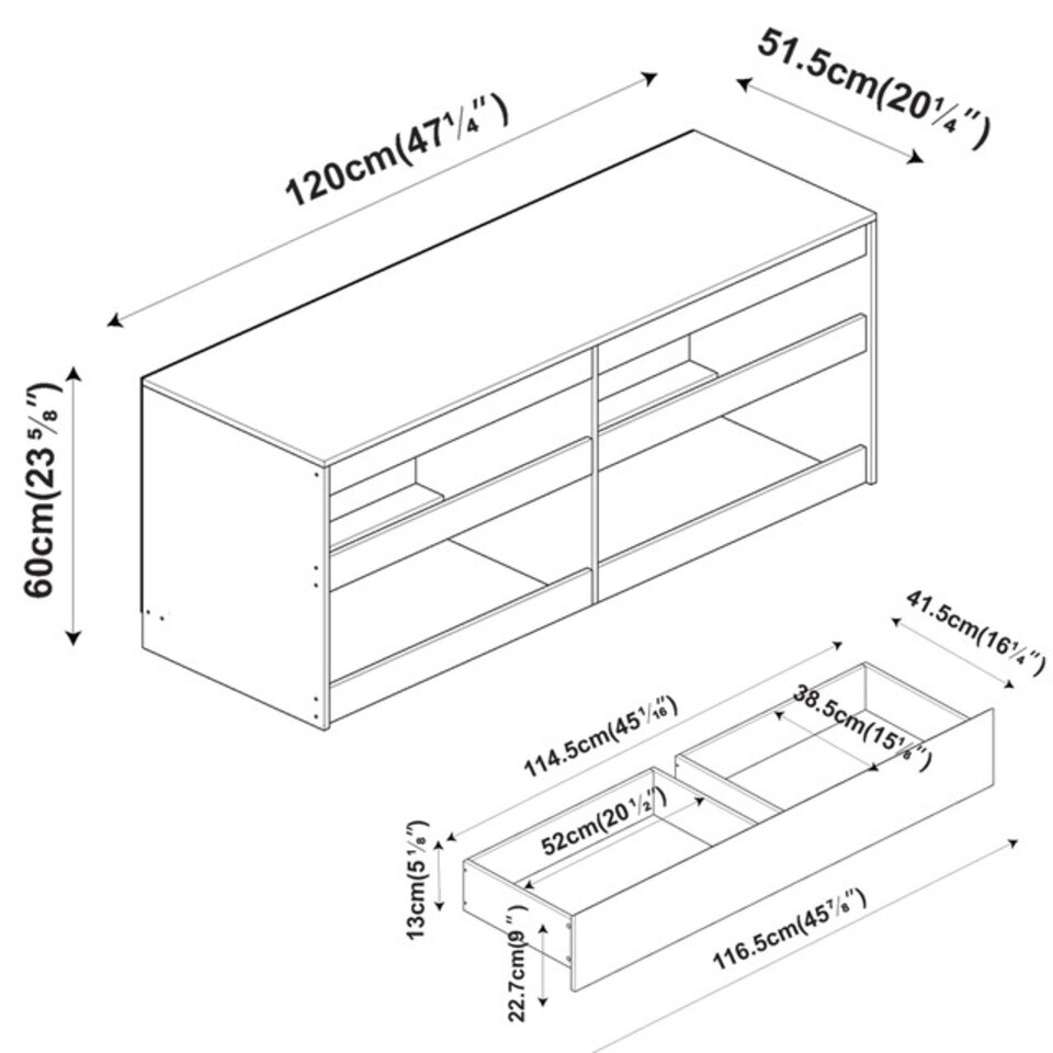 image 1 of URBNLIVING 4 Drawer Wide Chest Of Drawers Bedroom Storage Unit | Multi | Black Carcass + Black Drawers