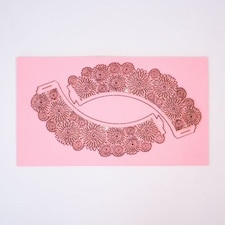 Pink Dahlia Cupcake Wraps - Pack of 12