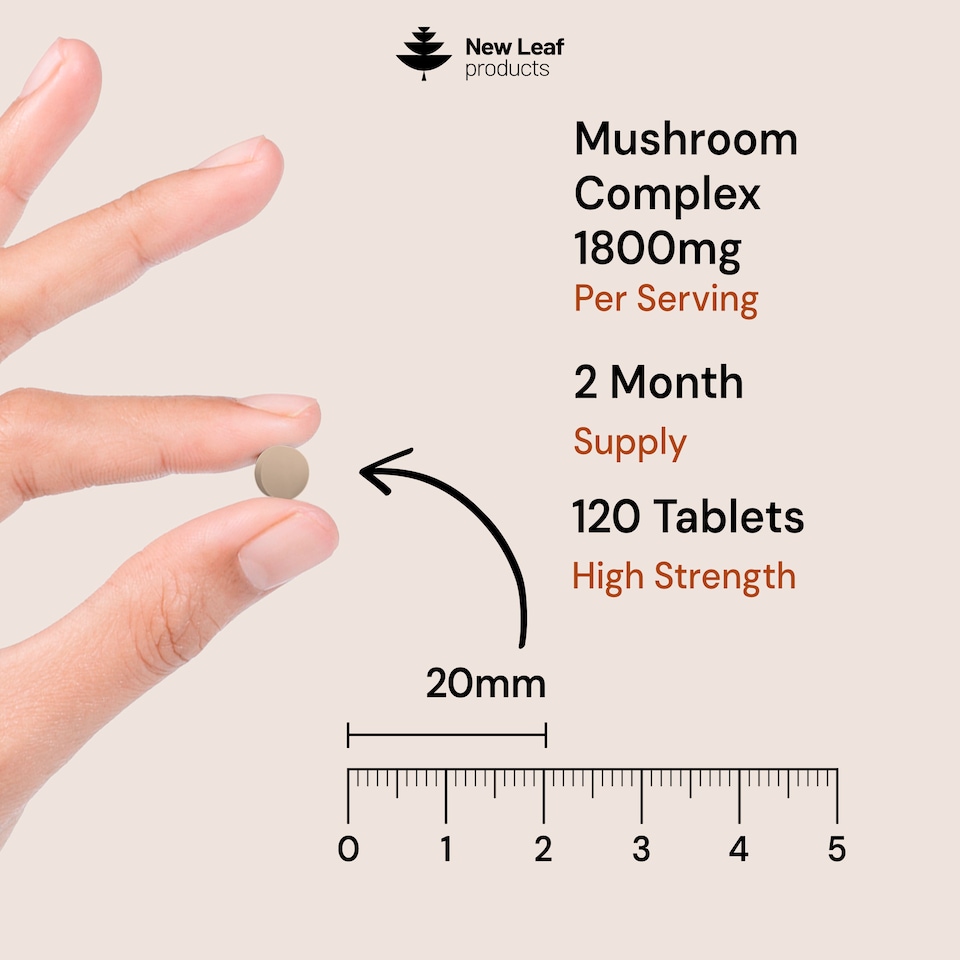 image 1 of Mushroom Complex 1800mg - 120 High Strength Tablets