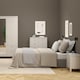 image 6 of Madrid Bedside Table 2 Drawers in Cashmere | Grey | Cashmere | 1