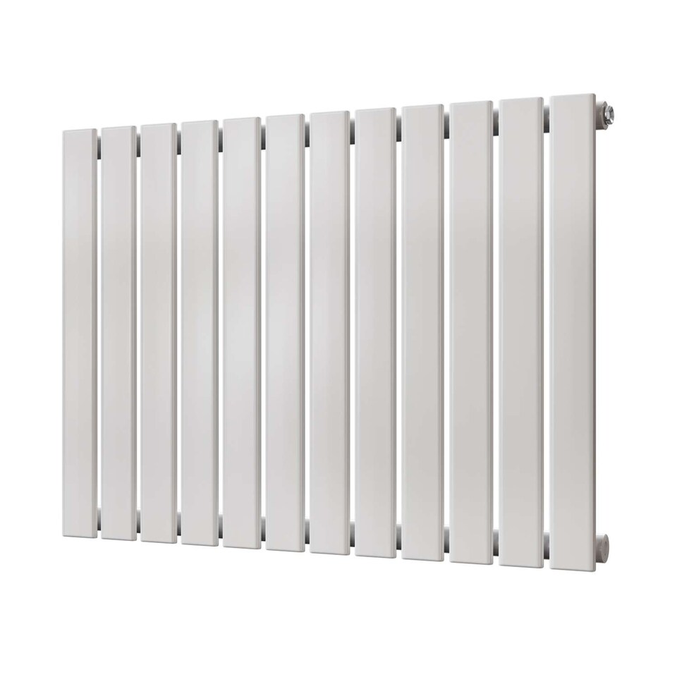 image 1 of Typhoon Horizontal Single Panel Heated Bathroom Radiator - White - (H) 600mm x (W) 816mm