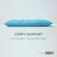 image 4 of Homescapes 4 x Seat Pads Luxury Cotton Indoor Outdoor Garden Dining Cushion Light | Blue | 40 x 40 cm | 4