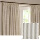 image 1 of Yard Hebden Striped Cotton Natural Pencil Pleat Curtains 168 x 137cm