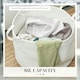 image 5 of HOMCOM 88L Cotton Rope Laundry Basket with Handles for Pillows Clothes Cream