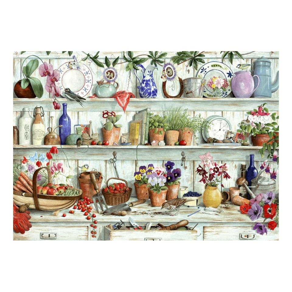 image 1 of Posies & Produce BIG 500 Piece Jigsaw Puzzle