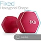 image 2 of Neoprene Hex Dumbbells (8kg)