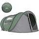 image 9 of Outsunny Camping Tent Dome Pop-up Tent  with Windows for 4-5 Person Dark Green
