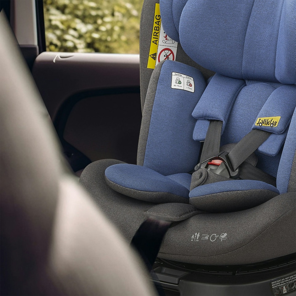image 1 of JoviKids Spin Ranger Car Seat Blue Blue