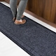 image 2 of kukoon 3ft - 39ft Long Dark Grey Hallway Runner Rug Stair Carpet Mat 60cm x 183cm