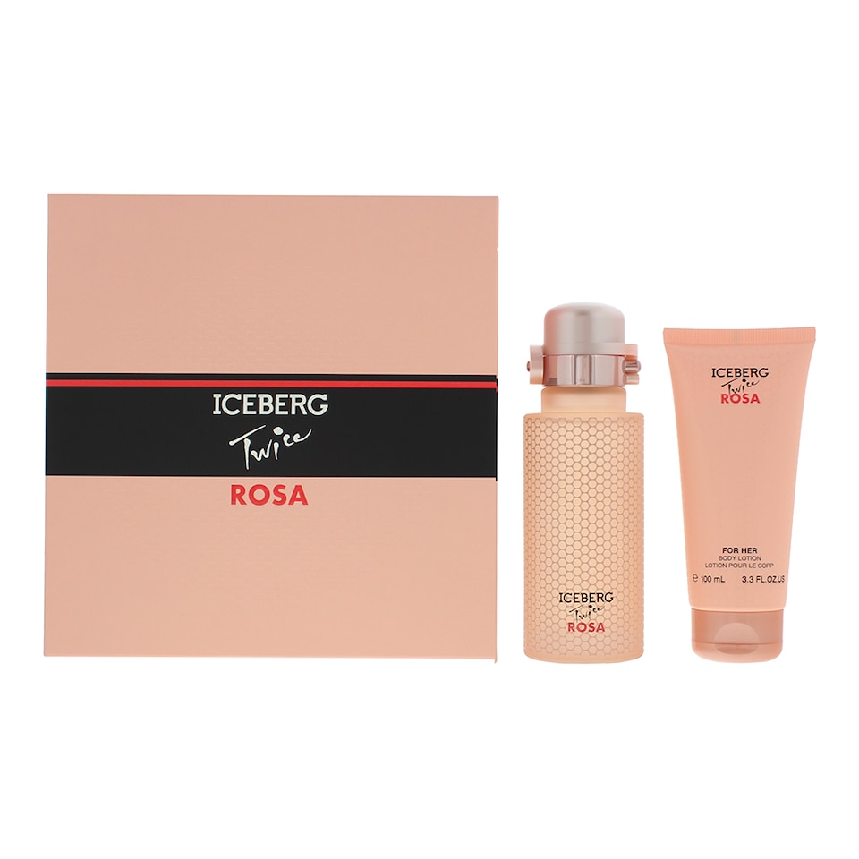 image 1 of Iceberg Twice Rosa 2 Piece Eau de Toilette 125ml Gift Set For Her
