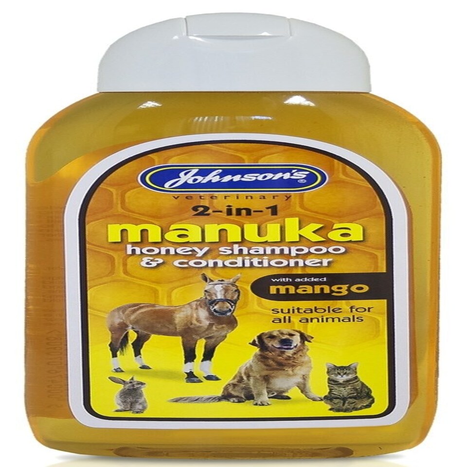 Johnsons Veterinary Dog & Cat Manuka Honey Shampoo & Conditioner 200ml - Pack of 6