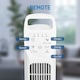 image 6 of HOMCOM Oscillating Tower Fan Floor Fan with 4H Timer for Home Office Silver