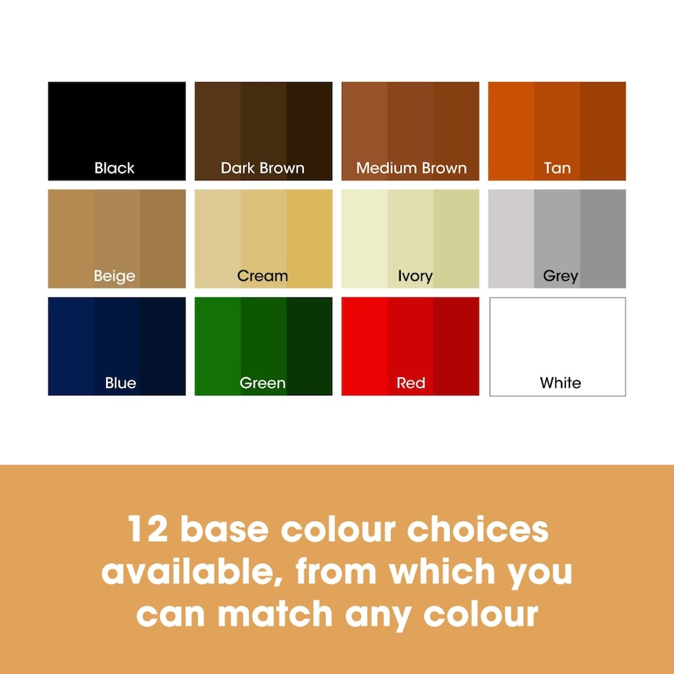 image 1 of Complete Leather Repair Kit (Black) -12 Colour Options for Sofas, Car Seats - Matches All Shades of Leather - Patch, Fill & Touch up Scratches, tears and Other Damaged Areas