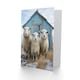 image 2 of Winter Sheep Farming Hut for Him or Her Thank You Art Card