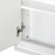 image 5 of HOMCOM Wall Mounted Mirror Cabinet with Storage Shelf for Bathroom White