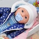 image 10 of BiBi Doll 20" Navy Baby Doll Boy with Blue Coat Outfit, Sounds & Dummy Toy