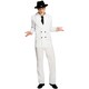 image 1 of Fever Mens Gangster Costume Set - White - S S