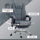 image 6 of Vinsetto Massage Office Chair, Heated Reclining Desk Chair, Dark Grey