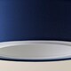 image 6 of ValueLights Sophia Pair of Small Navy 2 Tier Lamp Shades & Bulbs Blue