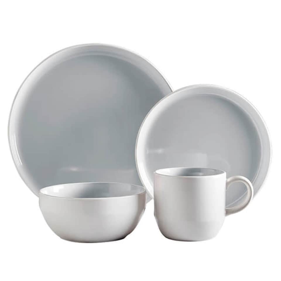 image 1 of Barbary & Oak Oslo 16 Piece Dinnerware Set Grey