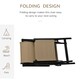 image 3 of Outdoor Reclining Garden Chair Set of 2, 10-Position Adjustable Folding Sun Lounger Zero Gravity Chairs with Texteline Seat, Armrests and Footrest for Patio, Beige