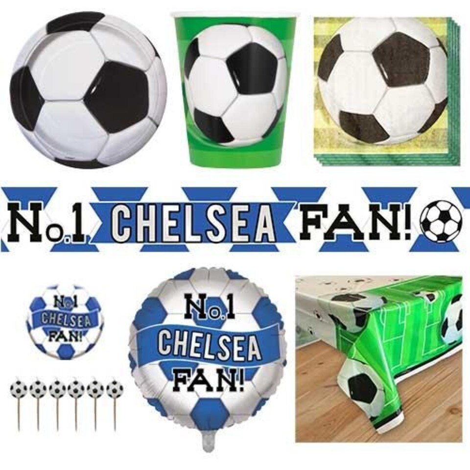 Chelsea Football 8 Person Deluxe Party Pack