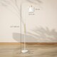 image 5 of HOMCOM Floor Lamp for Living Room, Spotlight Reading Standing Lamp with Adjustable Height, Rocker onoff Switch, Indoor Task Lighting for Bedroom, Office,  White (Bulb not Included) | White