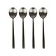 image 1 of Argon Tableware Stainless Steel Teaspoons - 14.5cm - Black - Pack of 4